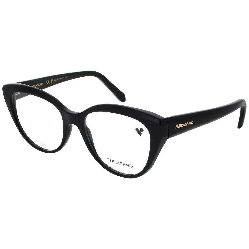 NWT Salvatore Ferragamo SF2970 Black 53mm Eyeglasses